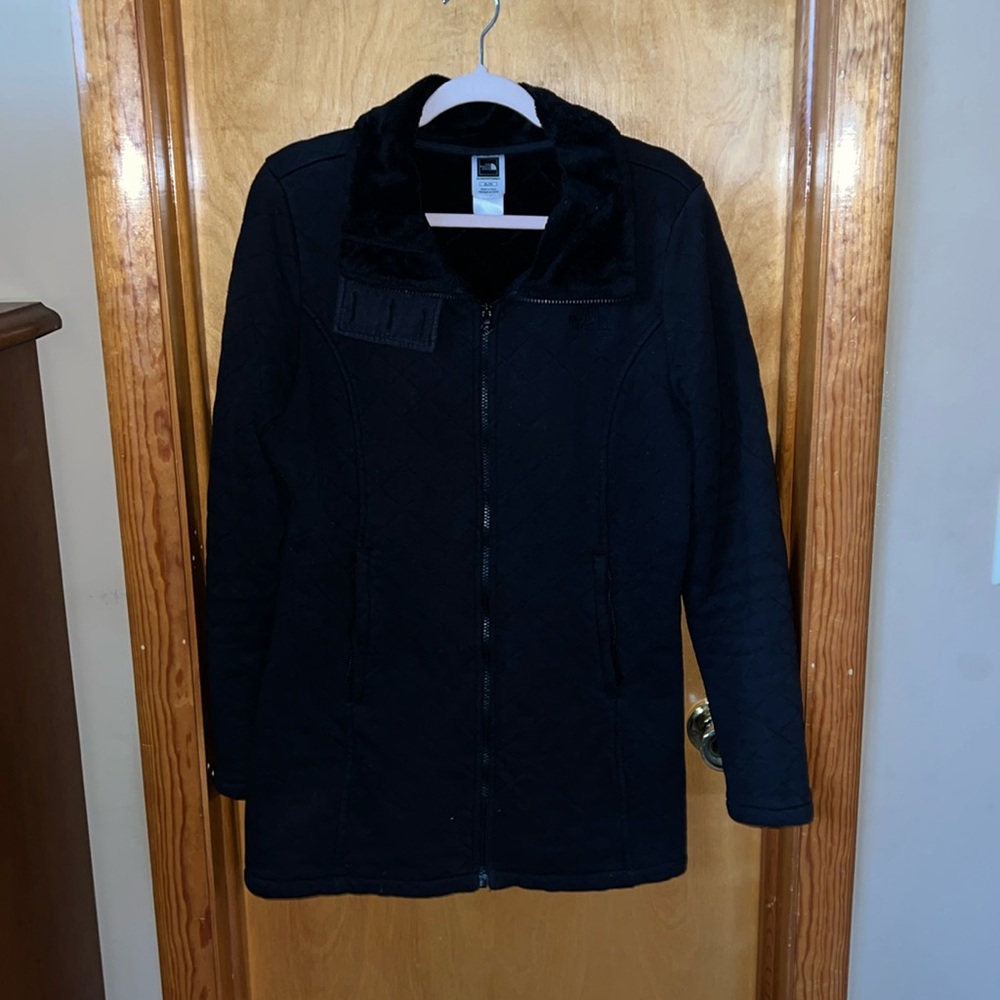 The North Face black zip up sweater/jacket